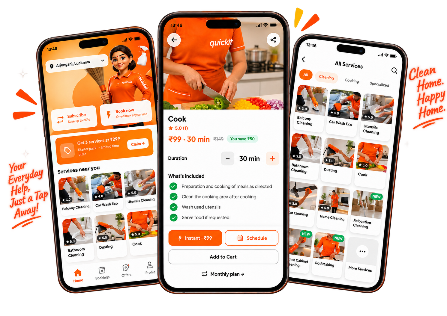 Quickit App Preview