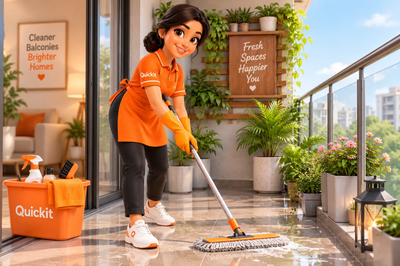 Balcony Cleaning